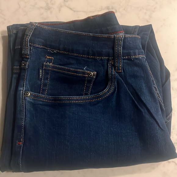 New JACHS NEW YORK Straight Leg Comfort Fit Stretch Denim Jeans Blue 40 x 30 - Picture 5 of 5